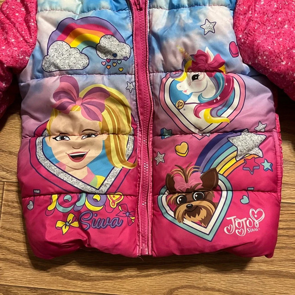 Jojo Siwa Puffer Coat Size 4 - Picture 2 of 5